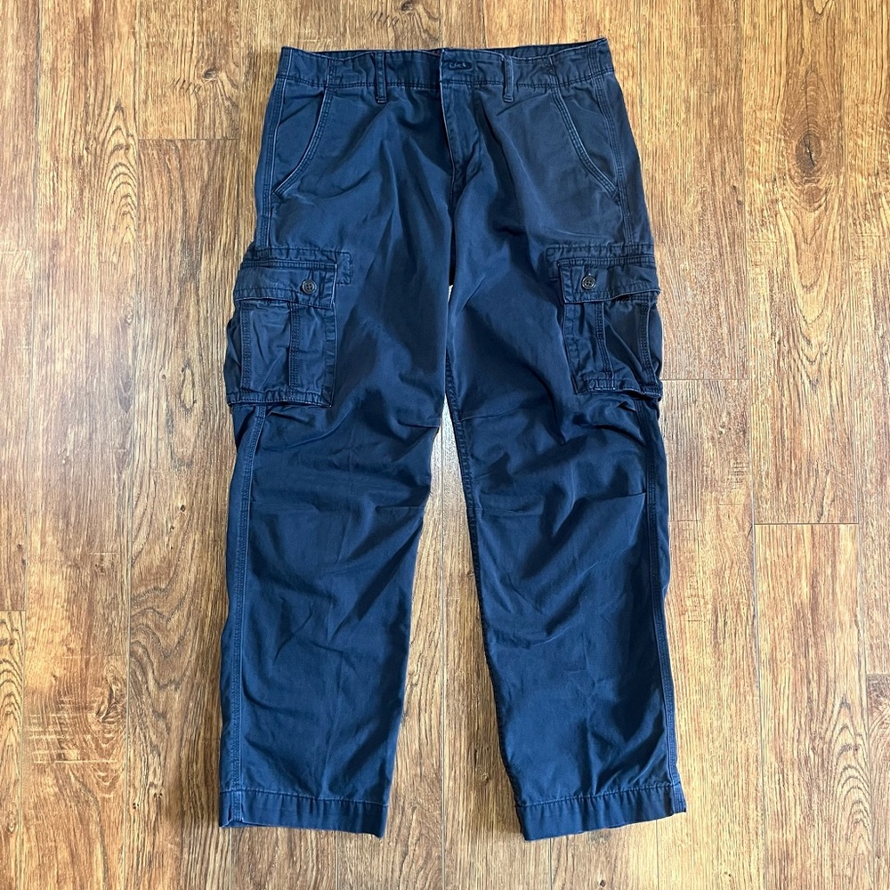 Men's Navy Cargo Pants - Durable Utility Style